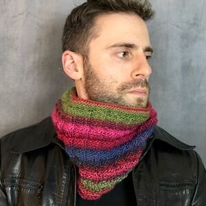 Handmade Neck Warmer Cowl for Men & Women (K17-2H) New Without Tags